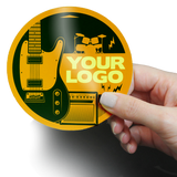 3.7 inch x 3.5 inch rectangular vinyl stickers