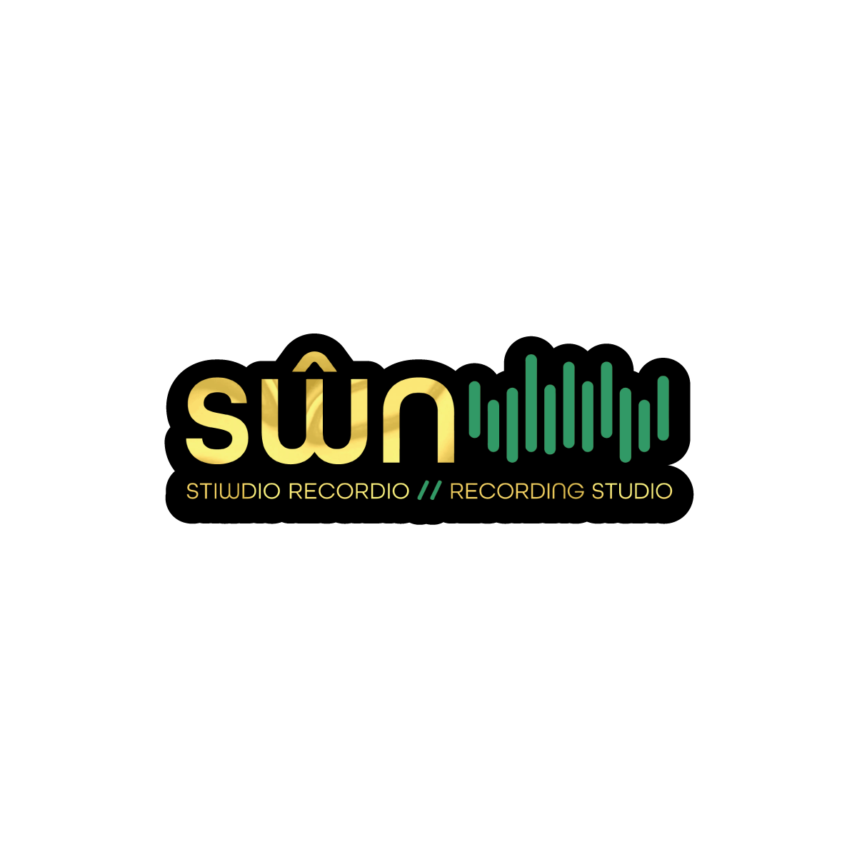 Die cut gold stickers Customskins