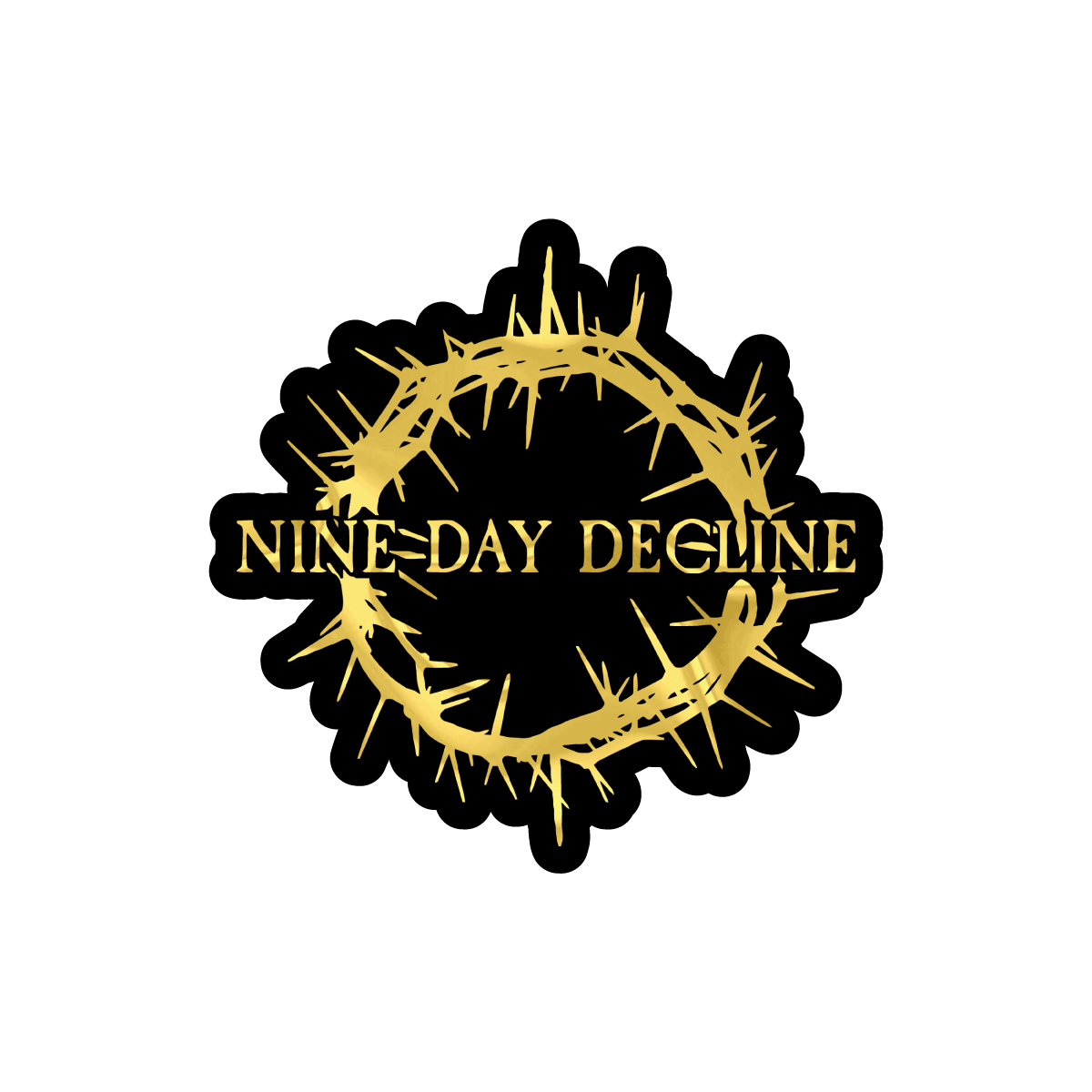 Die cut gold stickers Customskins