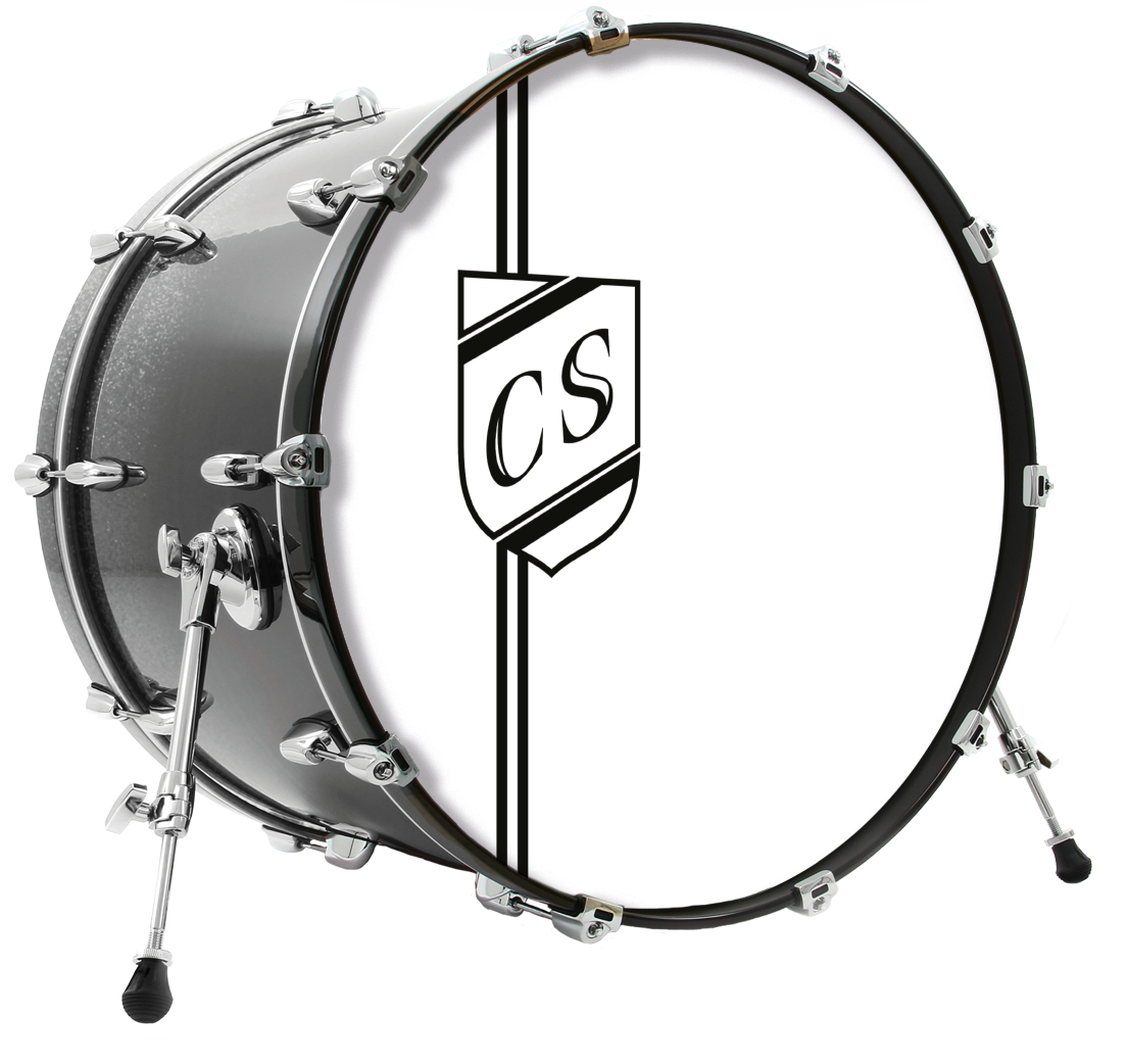 Buddy Rich Crest Personalised Bass Drum Head Customskins