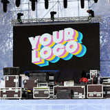 22ft x 9ft custom fabric banner