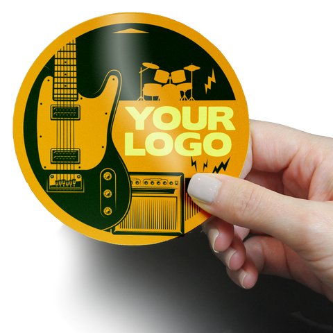 50mm x 120mm rectangular vinyl stickers