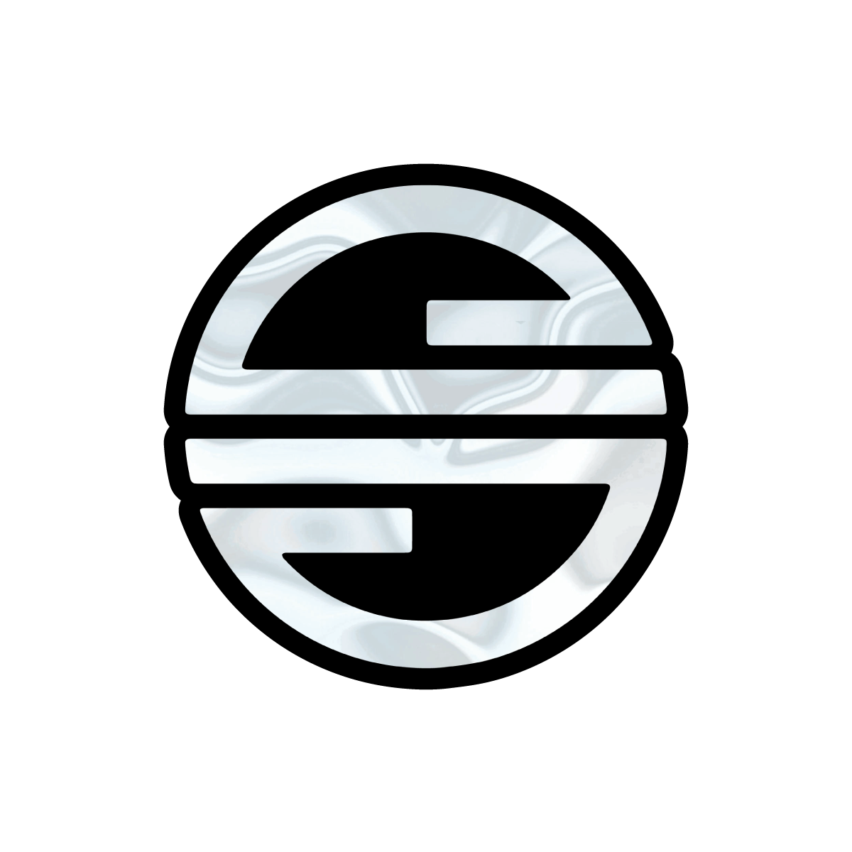 Die cut silver stickers Customskins