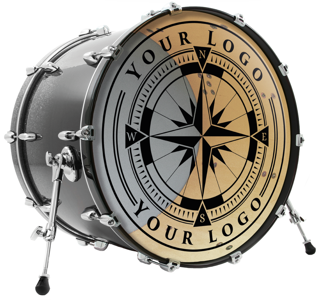 Vintage logos custom drum heads new arrivals