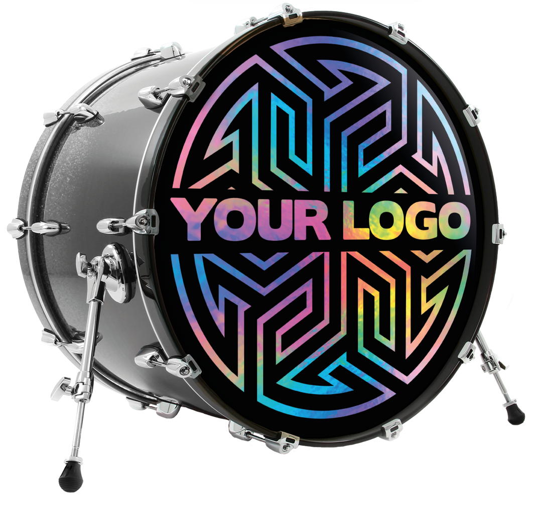 Custom printed bass drum head new arrivals