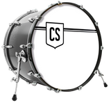 Horizontal Crest Personalised Bass Drum Head
