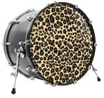 Leopard Print custom bass drum head