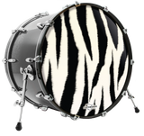 Zebraprint custom bass drum head